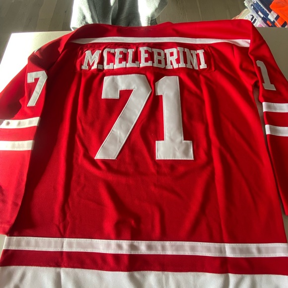 M.celebrini Red Boston Hockey Jersey - Picture 2 of 2